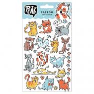 Наклейки-тату переводные Смешные коты P.INK