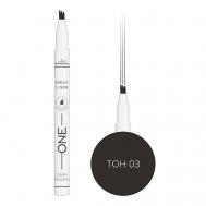 Подводка-фломастер для бровей  с эффектом микроблейдинга JeanMishel