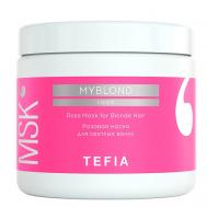 Розовая маска для светлых волос Rose Mask for Blonde Hair MYBLOND 500 TEFIA