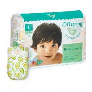 Подгузники, L 9-13 кг Авокадо Offspring