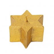 Свеча-звезда Рустик  золото 1 Spaas