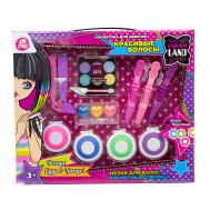 Набор детской декоративной косметики мелки для волос, блеск для губ Lapulli Kids