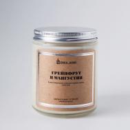 Ароматическая свеча в светлой банке "Грейпфрут и мангустин" 240 BANKA HOME