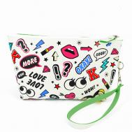 Косметичка белая с надписями Romantic Color