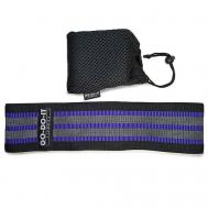 Широкая усиленная тканевая фитнес резинка, 55-65 кг + 24 видео тренировки GO-DO-IT