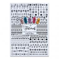 Водные наклейки на ногти "Геометрия" FORNAIL