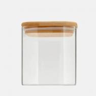 PREMIUM Банка для хранения с бамбуковой крышкой квадратная, 800 мл Kimberly