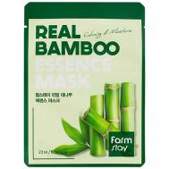 Маска для лица тканевая с экстрактом бамбука Real Bamboo Essence Mask 23 FARMSTAY