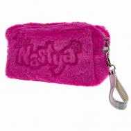 Косметичка плюшевая нежно-розовая Lukky