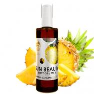 Масло для интенсивного загара SPF 0 с каротином,пантенолом и ананасом 100 СПАСИ БАРСУКА