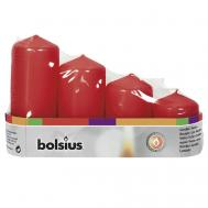 Свечи столбик  Classic красные Bolsius
