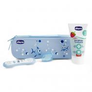 Набор детский для чистки зубов (голубой) Chicco