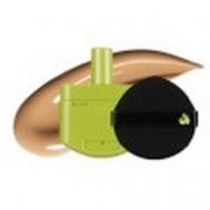 Рефилл для кушона  + спонж Satin Wear Healthy-Green Cushion RE-FEEL(+ Puff) UNLEASHIA