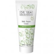 Крем для тела универсальный успокаивающий с алоэ вера и какао 200 DR.SEA
