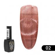 Гель лак кошачий глаз Platinum 01 Global Fashion