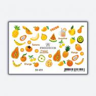 Объемный 3D слайдер дизайн "Сочные фрукты" Freedecor