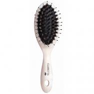 Расческа для волос с натуральной щетиной компактная Clarette