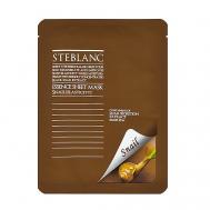 Тканевая маска для лица восстанавливающая на основе муцина Черной улитки 25 STEBLANC