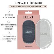 Педикюрная пилка для пяток ног Cristal Foot 01 с отшелушивающим эффектом, пемза LEOVI