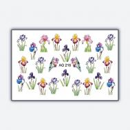 Слайдер дизайн Имитация Аэрографии "Ирисы" Freedecor