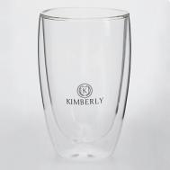 Термостойкий стеклянный стакан с двойными стенками, 450 мл Kimberly