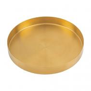 Поднос круглый металлический золотой LETOILE HOME