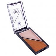 Двойная палетка Хайлайтер и бронзер для лица SHINEWELL