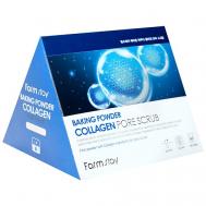 Скраб для лица для очищения пор с содой и коллагеном Baking Powder Collagen Pore Scrub 25 FARMSTAY