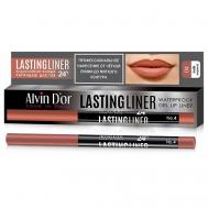 Карандаш для губ гелевый водостойкий LASTINGLINER Alvin D'or