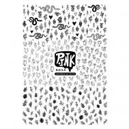 Слайдеры для ногтей Змеи, лица, травы P.INK