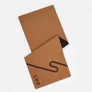 Коврик для йоги и фитнеса двухслойный L-V-P