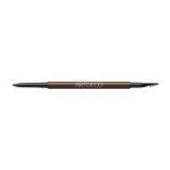 Карандаш для бровей ультратонкий с щеточкой Artdeco