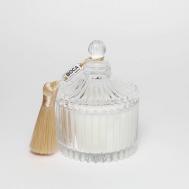 Свеча ароматическая в шкатулке, аромат WHITE WOOD: инжир, шафран, сандал 80 BOCA AROMA