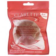 Спонж конжаковый конняку с красной глиной для лица Clarette