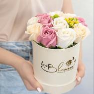 Букет из мыльных цветов (Бежевый 12*14) Inbloom