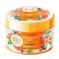 Мягкое мыло "Алтайский сбор" для волос и тела, для бани и душа 400 РАССЕЯ