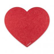 Коврик из фетра для компьютерной мыши в форме сердца Flexpocket