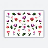 Объемный 3D слайдер дизайн "Прекрасные розы" Freedecor