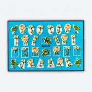 Объемный 3D слайдер дизайн со стразами "Розовые розы" Freedecor