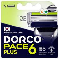 Сменные кассеты для бритья PACE6 Plus, 6-лезвийные с триммером DORCO
