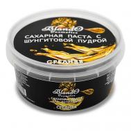 Сахарная паста для шугаринга и для депиляции средняя с шунгитом 200 BLANDO COSMETICS
