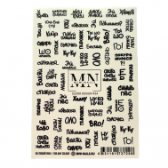 Наклейки для ногтей на любой фон Цитаты монохром MIW NAILS