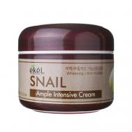 Крем для лица с Муцином улитки Ампульный Регенерирующий Ample Intensive Cream Snail 100 EKEL