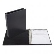 Канцелярская папка-регистратор из экокожи на кольцах под файлы А5 Flexpocket