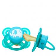 Соска-пустышка ортодонтическая «Слоник» от 6 месяцев Крошка Я
