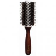 Брашинг для волос деревянный с натуральной щетиной и керамическим покрытием Clarette