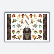 Объемный 3D слайдер дизайн "Желуди" Freedecor