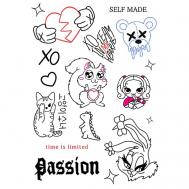 Временные переводные татуировки от Евы Миллер и XO Team Yummy