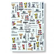 Слайдер для дизайна маникюра ногтей бренды микки маус MIW NAILS