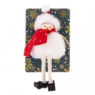 Декоративная елочная игрушка SNOWMAN WHITE TWINKLE